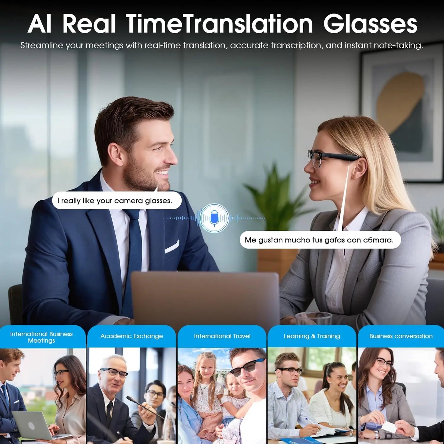 Smart Vision Bluetooth Sunglasses